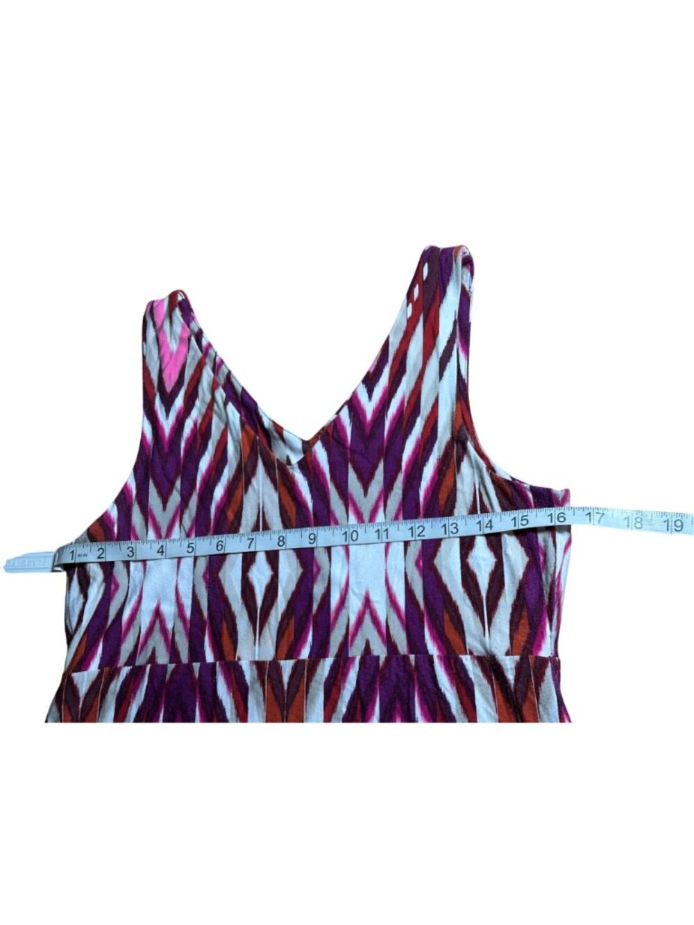 Athleta Sleeveless Geometric Print Dress Pink Purple Athletic Casual Dress - Picture 6 of 10